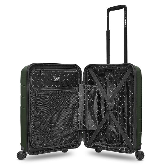 Redolz Essentials 17 4-wheel Cabin suitcase, 55 cm, with Soft-Pocket Laptop Compartment