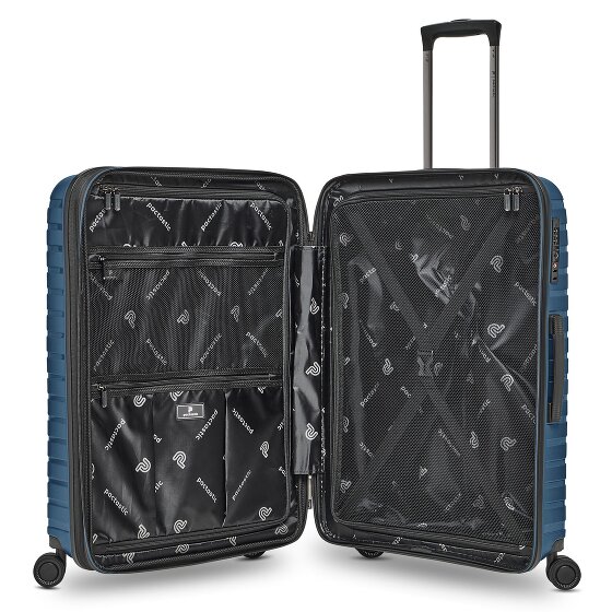 Pactastic Collection 04 THE THREE SET + 4 wheels Suitcase set 3-piece with expansion pleat