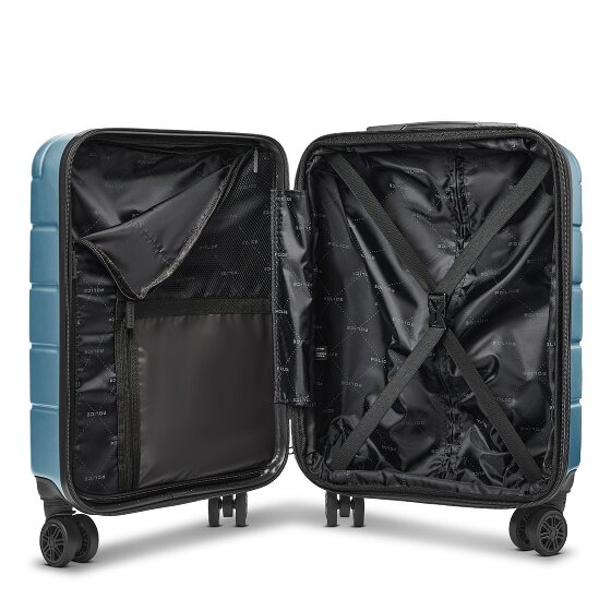 Police Dublin 4 wheels Cabin suitcase S 54 cm Laptop compartment Expandable