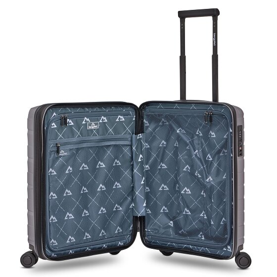 Bergpfeil Travel 4-wheeled cabin trolley S 55 cm with expansion pleat