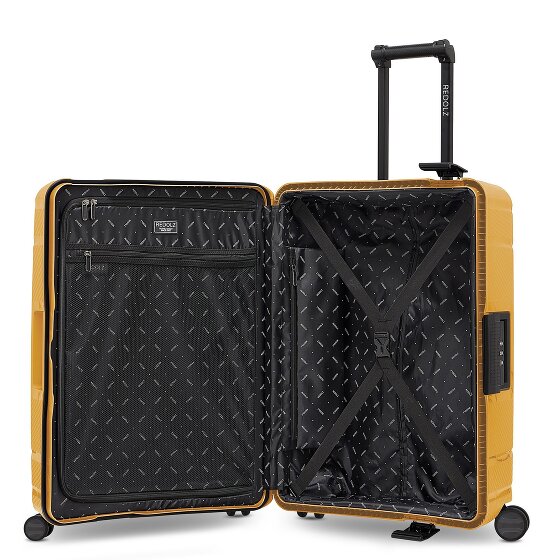Redolz Essentials 15 4-wheel suitcase set 3-piece with three-point closure
