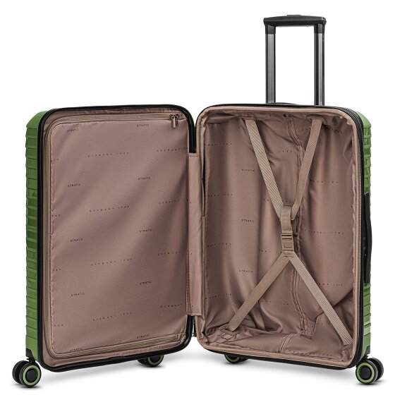 Stratic Shine 4 wheels Suitcase set 3-piece with expansion pleat