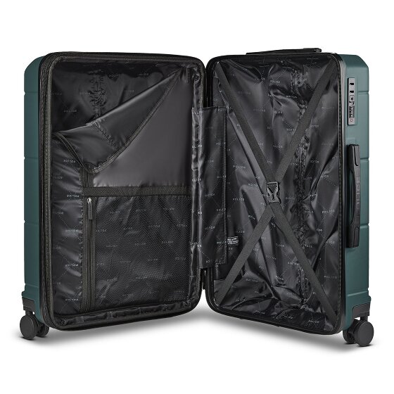 Police London 4 wheels Suitcase set 3-piece Expandable
