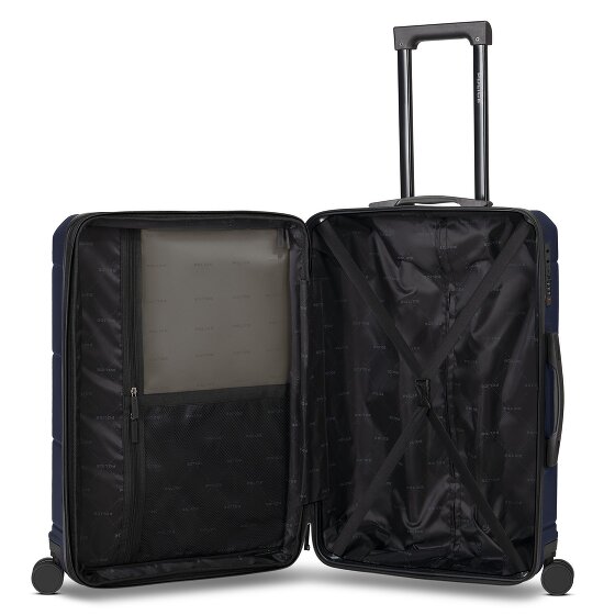 Police London 4 wheels Suitcase set 3-piece with expansion pleat