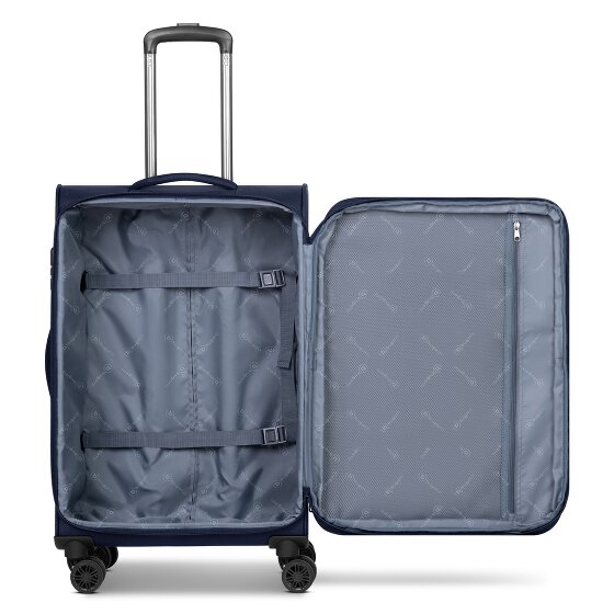 Bugatti Valencia Soft 4 wheels Suitcase set 3-piece with expansion pleat