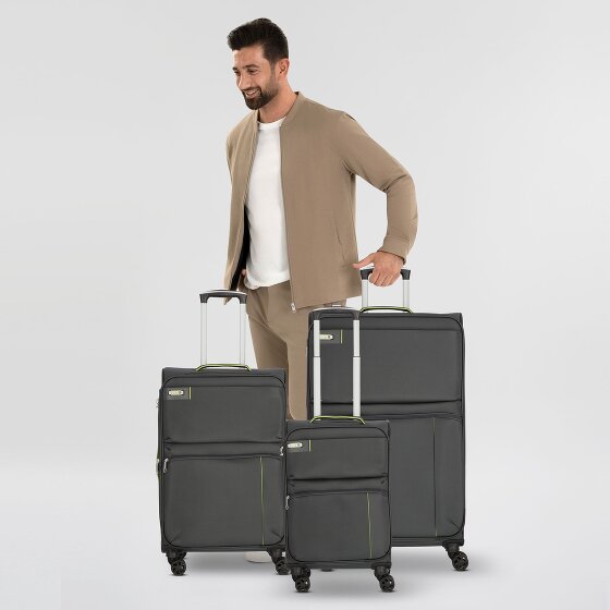 d&n Travel Line 6704 4 Roll Suitcase Set 3pcs.