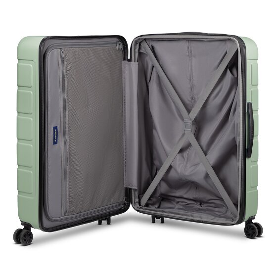 Saxoline Miami 4 wheels Suitcase set 3-piece with expansion pleat