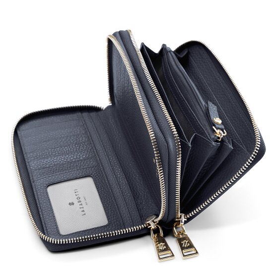 Lazarotti Bologna Leather XL Double Zip-Around Wallet RFID Leather 20 cm