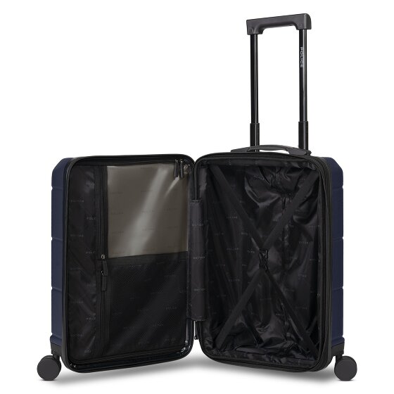 Police London 4 wheels Cabin suitcase 55 cm Laptop compartment Expandable