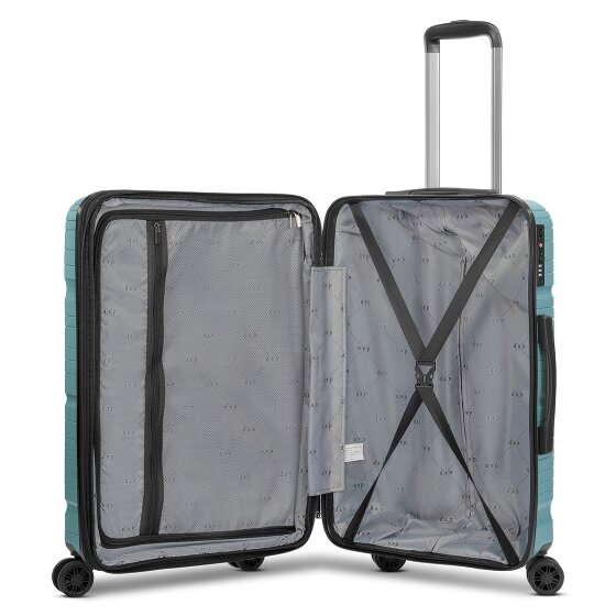 d&n Travel Line 4300-Plus 4 wheels Trolley M 65 cm with expansion pleat