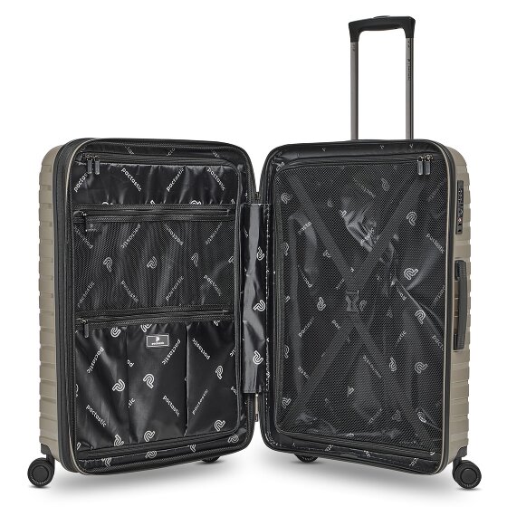 Pactastic Collection 04 THE MEDIUM + 4 wheels Trolley M 66 cm with expansion pleat