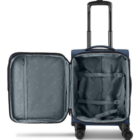 Bugatti Valencia Soft 4 wheels Cabin trolley S 55 cm with expansion pleat