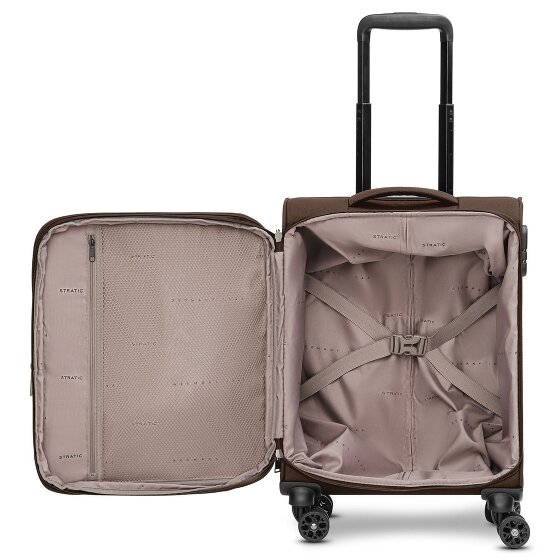 Stratic taska 4 Roll Cabin Trolley S 55 cm with Expanding Pleat