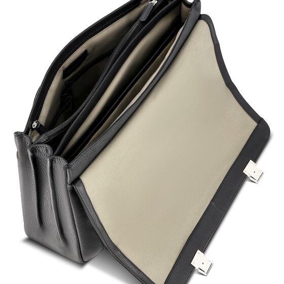 Bugatti Valencia Briefcase Genuine Leather 43 cm Laptop compartment