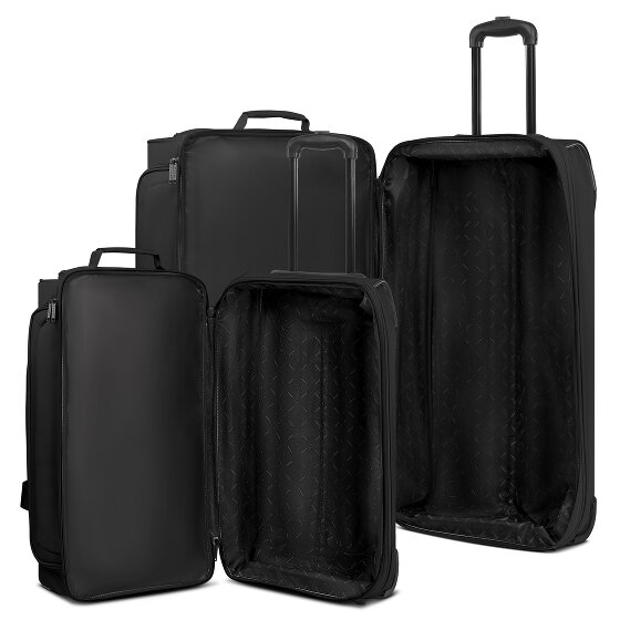 Redolz Duffle Essentials 2-Wheel Travel Bag Set, 2-Piece (M+L) expandable