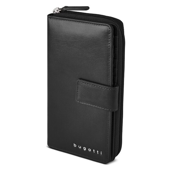 Bugatti Valencia Wallet RFID protection Genuine Leather 19 cm