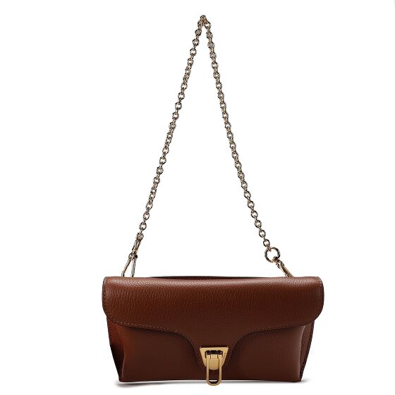Coccinelle Double Beat Shoulder Bag Genuine Leather 31 cm