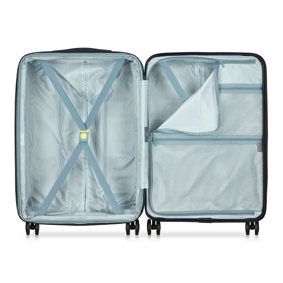 Delsey Paris Air Armour 4 wheels Suitcase set 3-piece Expandable
