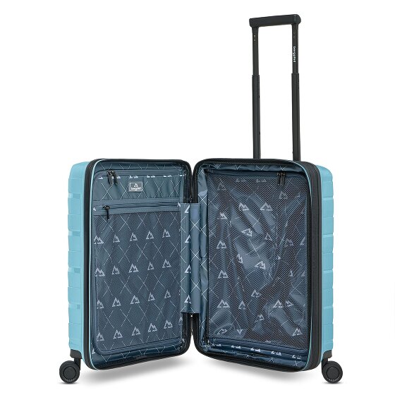 Bergpfeil Travel 4 wheels Cabin trolley 55 cm Laptop compartment with expansion pleat
