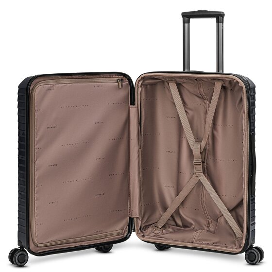 Stratic Shine 4 wheels trolley 65 cm with expansion fold