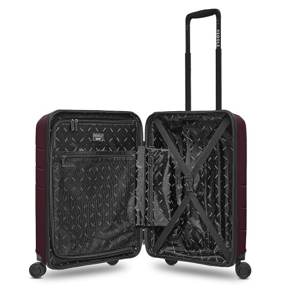 Redolz Essentials 17 4-wheel cabin trolley 55 cm soft-pocket laptop compartment