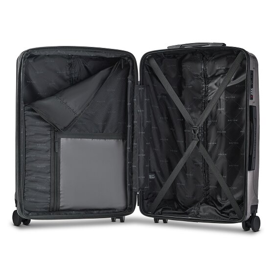 Police New York 4 wheels Suitcase set 3-piece Expandable