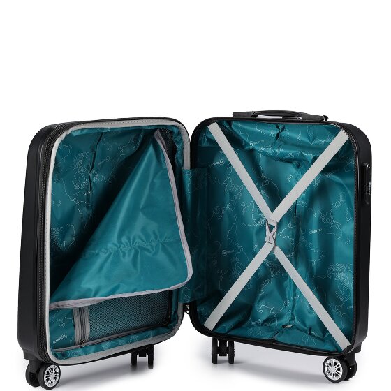 Benzi 5493 4 wheels Cabin trolley S 53 cm with expansion pleat