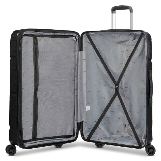 d&n Travel Line 4300-Plus 4 wheels Trolley L 76 cm with expansion pleat