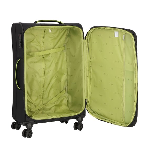 d&n Travel Line 6704 4 Roll Suitcase Set 3pcs.