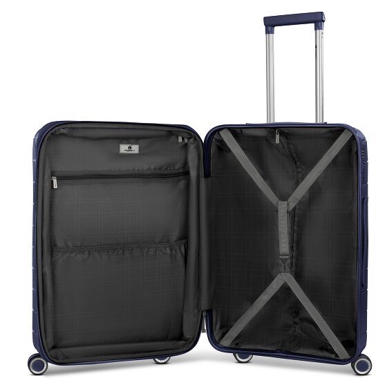 Franky London 4 wheels Trolley M 65 cm with expansion pleat