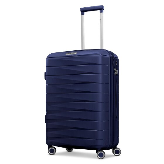 Franky London 4 wheels Trolley M 65 cm with expansion pleat