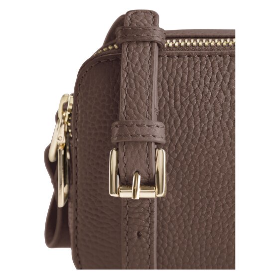 Lazarotti Bologna Leather Shoulder Bag Camera Bag Leather Double-Zip 18 cm