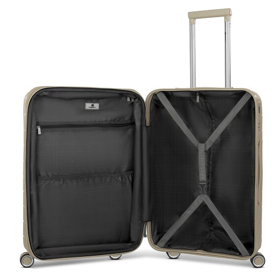 Franky London 4 wheels Trolley M 65 cm with expansion pleat