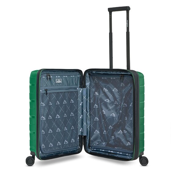 Bergpfeil Travel 4 wheels Cabin trolley 55 cm Laptop compartment with expansion pleat