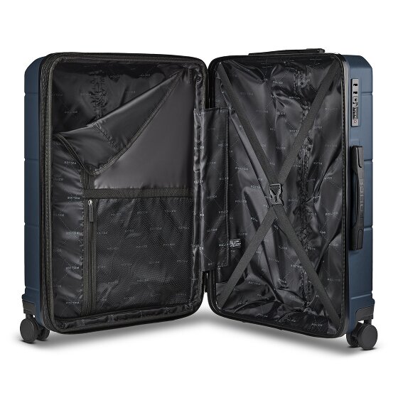 Police London 4 wheels Trolley 64 cm Expandable