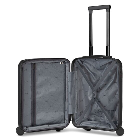 d&n South Dakota 4 wheels Cabin trolley S 56 cm with expansion pleat
