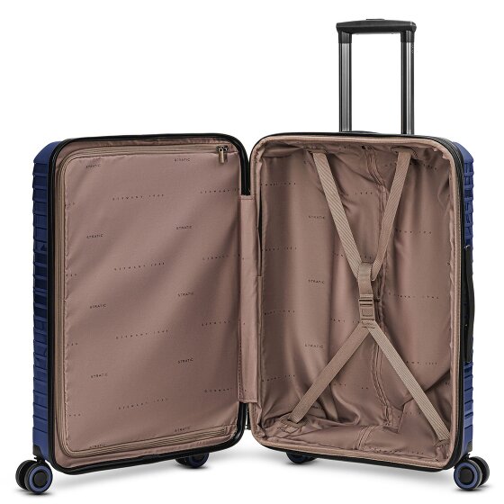Stratic Shine 4 wheels Suitcase set 3-piece with expansion pleat