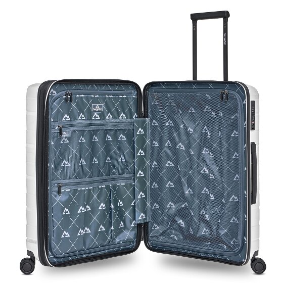 Bergpfeil Travel 4-wheel suitcase set, 3-piece, with stretch fold