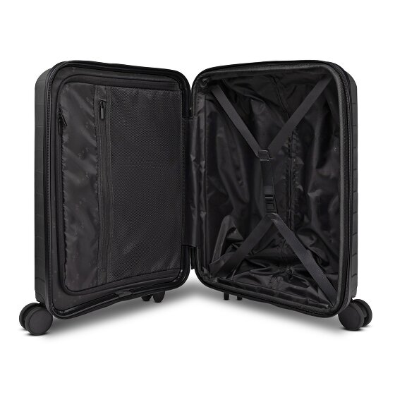 d&n Toronto 4 wheels Cabin trolley S 54 cm with expansion pleat