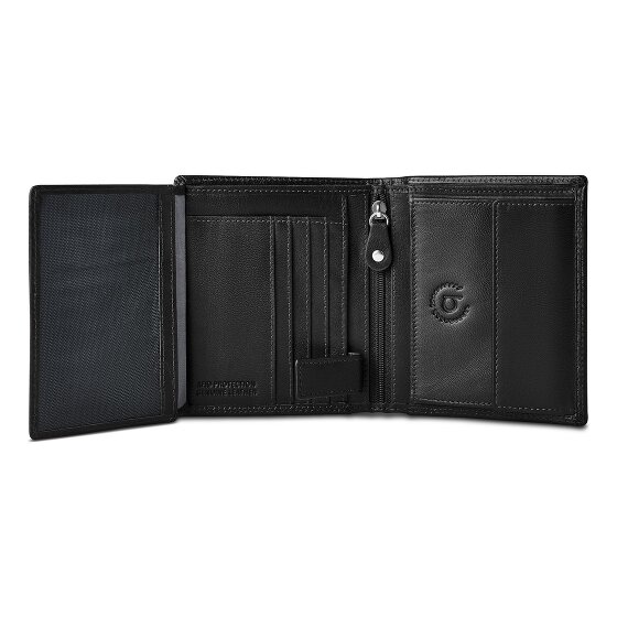 Bugatti Valencia Wallet RFID protection Genuine Leather 12 cm