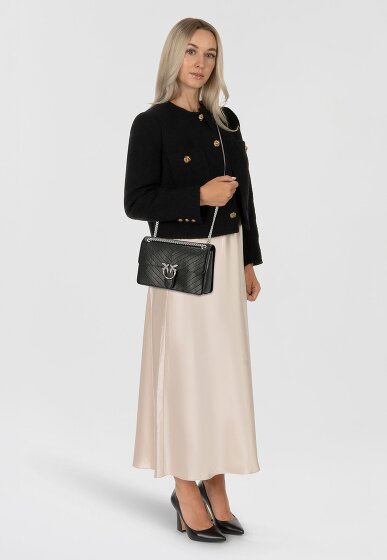 PINKO Love One Shoulder Bag Leather 26 cm