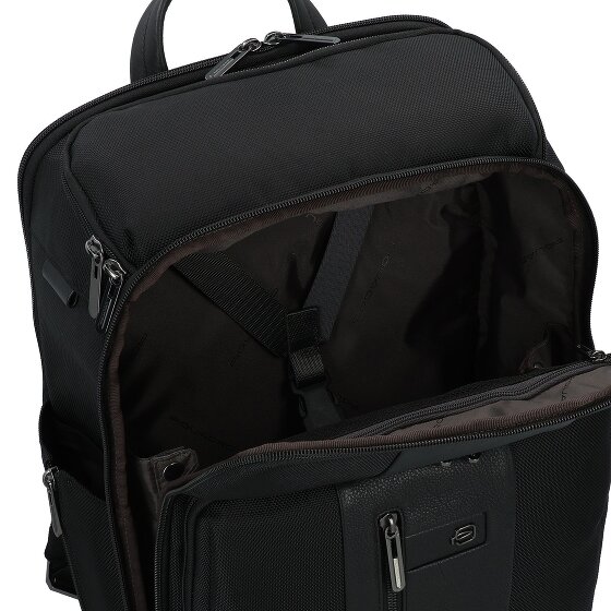 Piquadro Brief travel backpack leather 43 cm laptop compartment