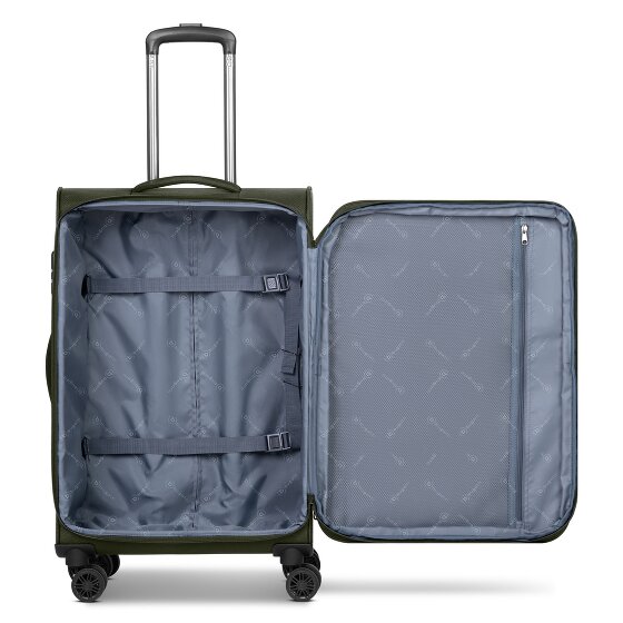 Bugatti Valencia Soft 4 wheels Suitcase set 3-piece with expansion pleat
