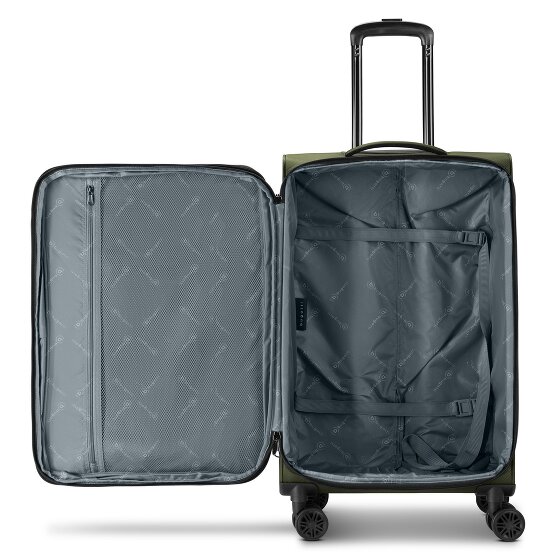 Bugatti Valencia Soft 4 wheels Suitcase set 3-piece with expansion pleat