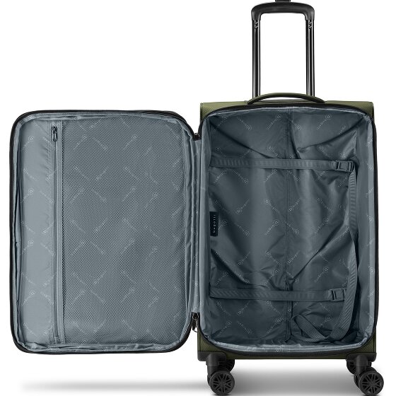 Bugatti Valencia Soft 4 wheels Suitcase set 3-piece with expansion pleat