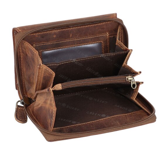 Greenburry Vintage wallet RFID leather 14 cm