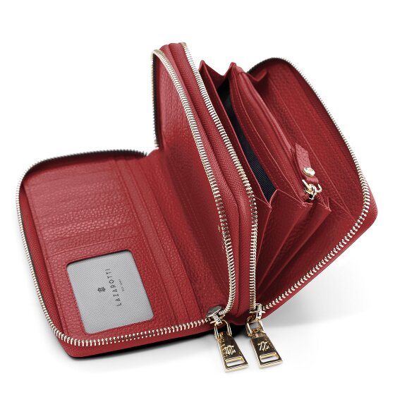 Lazarotti Bologna Leather XL Double Zip-Around Wallet RFID Leather 20 cm