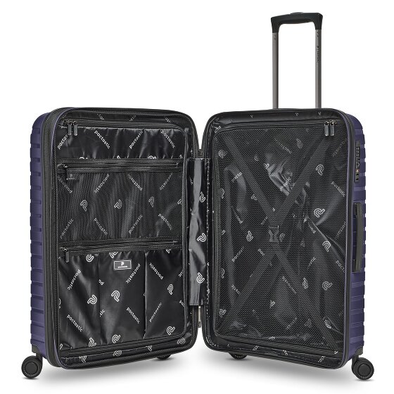 Pactastic Collection 04 THE THREE SET + 4 wheels Suitcase set 3-piece with expansion pleat