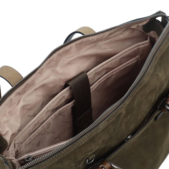 Castelijn & Beerens Nubuck Shoulder Bag Genuine Leather 40 cm Laptop compartment