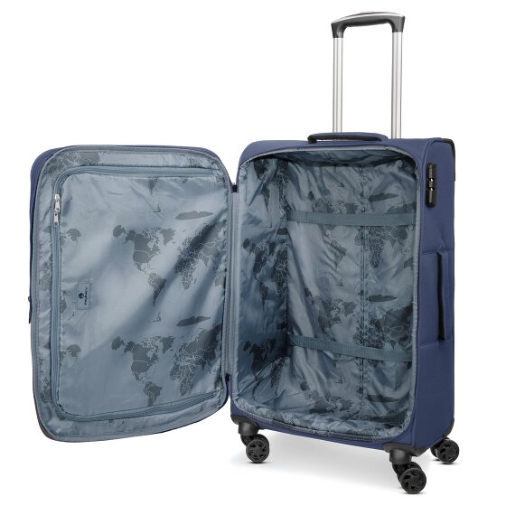 Franky Melbourne 3.0 4-wheel suitcase set, 3-piece, with stretch fold